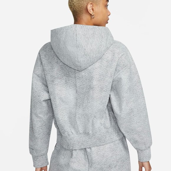 Nike Forward hooded Bomber Jacket Women's Oversized sz XL gray grey DQ6667-077 - Picture 2 of 6